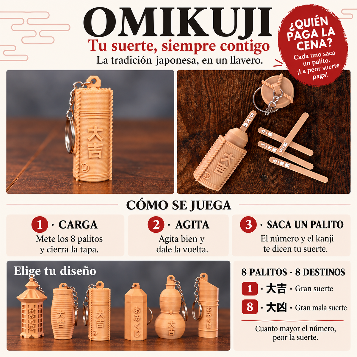 Llavero Omikuji